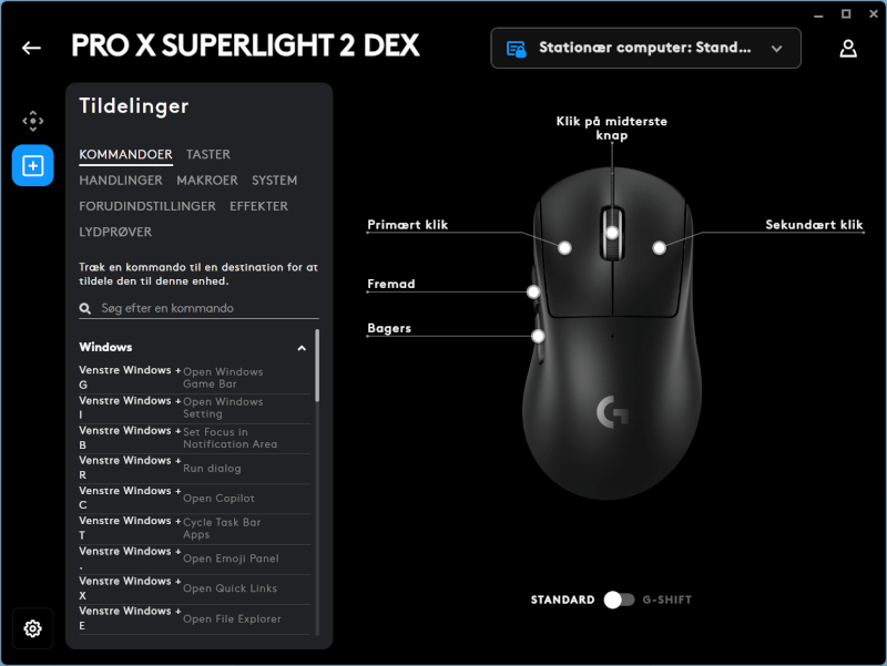 Gaming-Maus Logitech Pro X Superlight 2 Hero2 Sensor-Gaming-Maus leicht magnetisch lightforce.png